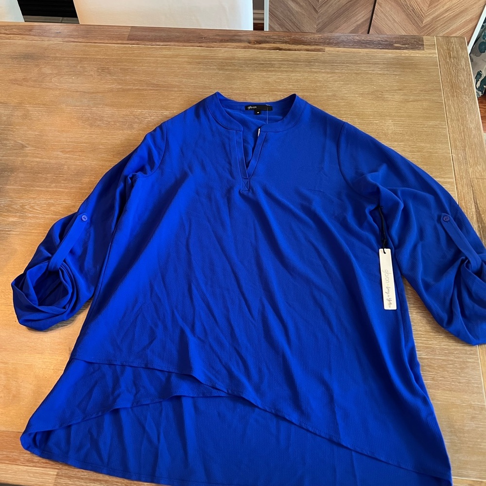 Gibson Royal Blue Women's Blouse